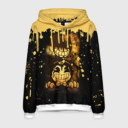 Толстовка-худи мужская Bendy And The Ink Machine Игра Бенди, цвет: 3D-белый