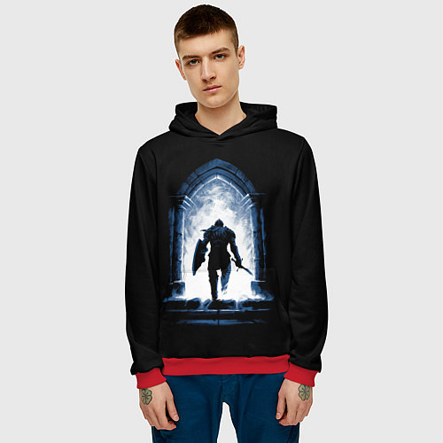 Мужская толстовка Избранный мертвец / 3D-Красный – фото 3