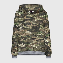 Толстовка-худи мужская Именной камуфляж Валера, цвет: 3D-меланж