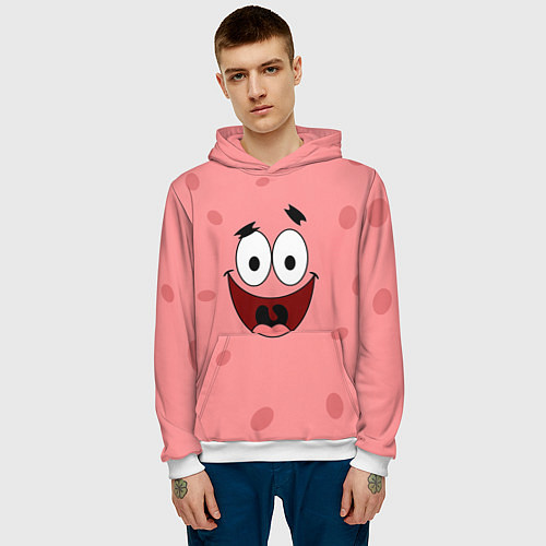 Мужская толстовка Патрик пара / 3D-Белый – фото 3