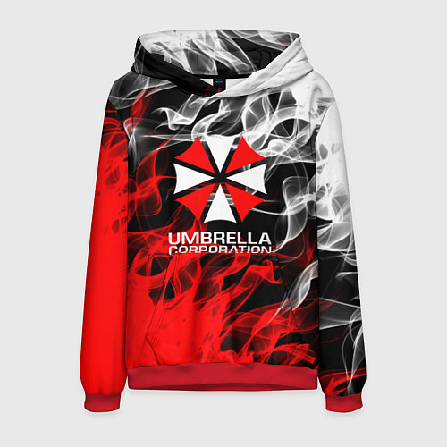 Мужская толстовка Umbrella Corporation Fire / 3D-Красный – фото 1