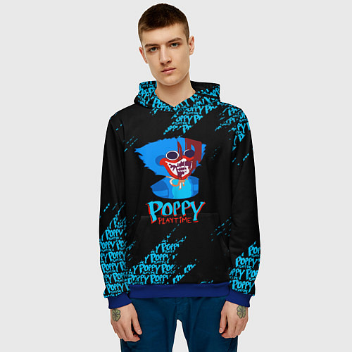 Мужская толстовка POPPY PLAYTIME / 3D-Синий – фото 3