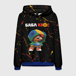 Толстовка-худи мужская БАБЛ КВАС - БЛЕОН Минимал, цвет: 3D-синий