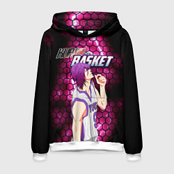Толстовка-худи мужская Kuroko no Basuke, Murasakibara Atsushi Ацуши Мурас, цвет: 3D-белый