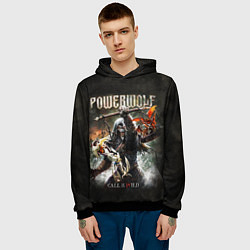 Толстовка-худи мужская Powerwolf Call of the Wild, цвет: 3D-черный — фото 2