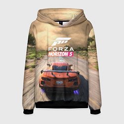 Толстовка-худи мужская Forza Horizon 5 Игра, цвет: 3D-черный