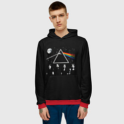 Толстовка-худи мужская PINK FLOYD LOGO ПИНК ФЛОЙД НЕБО, цвет: 3D-красный — фото 2