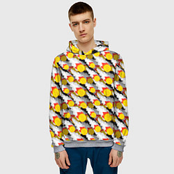 Толстовка-худи мужская Падение Биткоина, цвет: 3D-меланж — фото 2