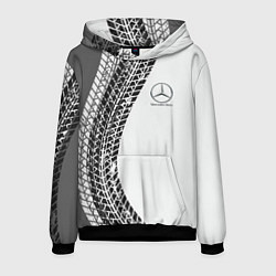 Толстовка-худи мужская Mercedes-Benz дрифт, цвет: 3D-черный