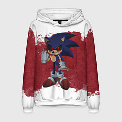 Толстовка-худи мужская Sonic Exe!, цвет: 3D-белый