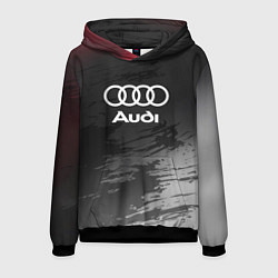 Толстовка-худи мужская Audi туман, цвет: 3D-черный