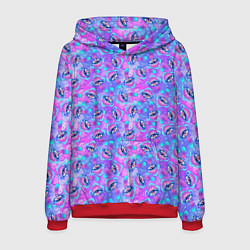 Толстовка-худи мужская Магические Грибы, цвет: 3D-красный