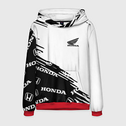 Толстовка-худи мужская Honda sport pattern, цвет: 3D-красный