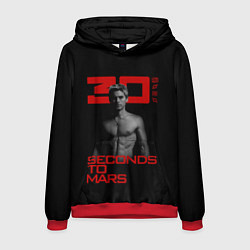 Толстовка-худи мужская 30 Seconds to Mars Jared Leto, цвет: 3D-красный