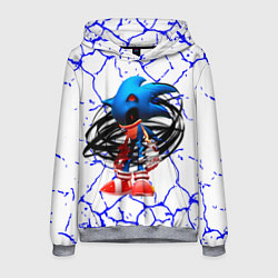 Толстовка-худи мужская СОНИК EXE ТЕМНЫЙ СОНИК, цвет: 3D-меланж