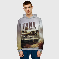 Толстовка-худи мужская Forces Tank, цвет: 3D-меланж — фото 2