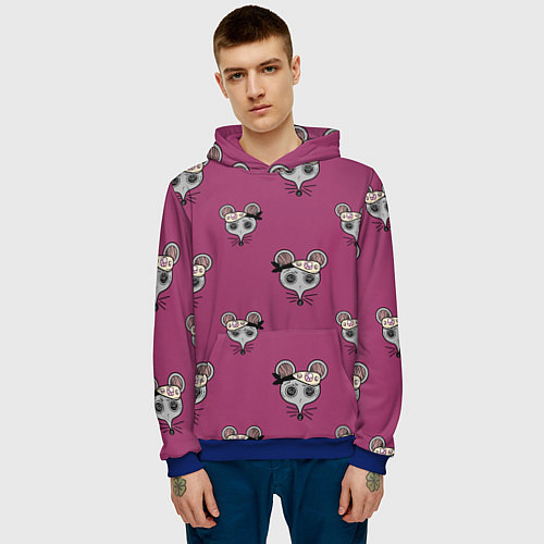 Мужская толстовка Ниндзя-мыши Клинок, рассекающий демонов Kimetsu no / 3D-Синий – фото 3