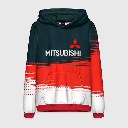 Мужская толстовка Mitsubishi - Auto бренд / 3D-Красный – фото 1