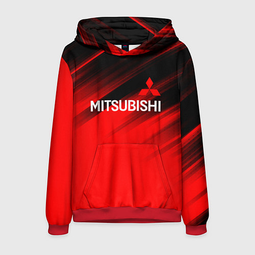 Мужская толстовка Mitsubishi - Red Sport / 3D-Красный – фото 1