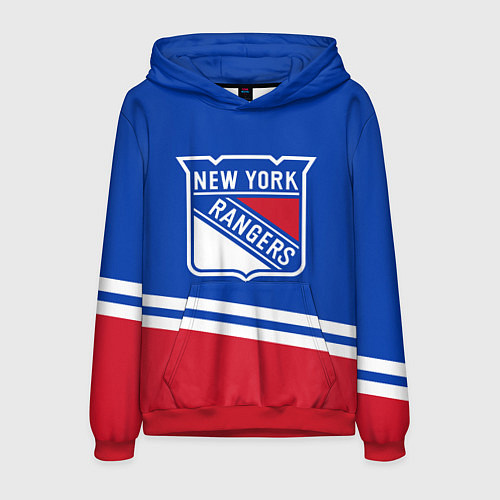 Мужская толстовка New York Rangers Нью Йорк Рейнджерс / 3D-Красный – фото 1