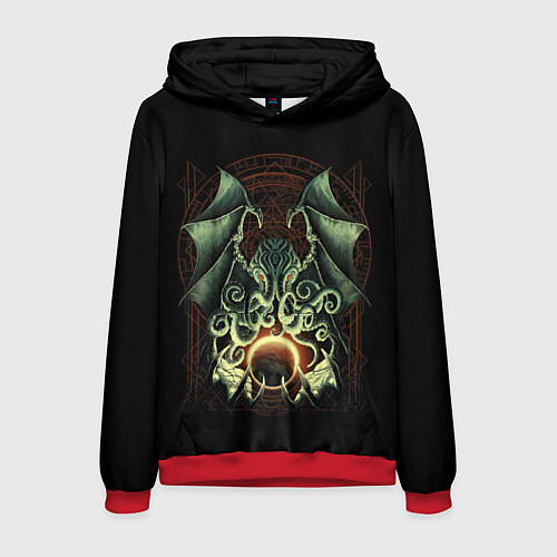 Мужская толстовка Величайший Ктулху / 3D-Красный – фото 1