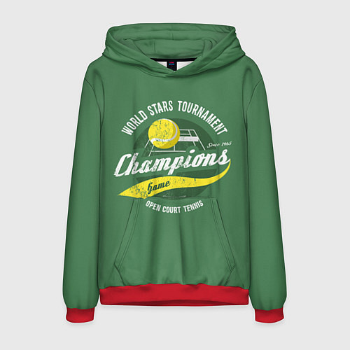 Мужская толстовка Большой Теннис Tennis / 3D-Красный – фото 1