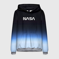 Толстовка-худи мужская NASA с МКС, цвет: 3D-меланж