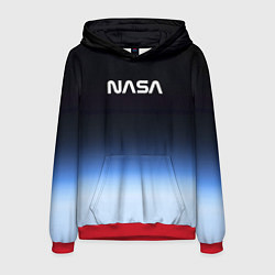 Толстовка-худи мужская NASA с МКС, цвет: 3D-красный