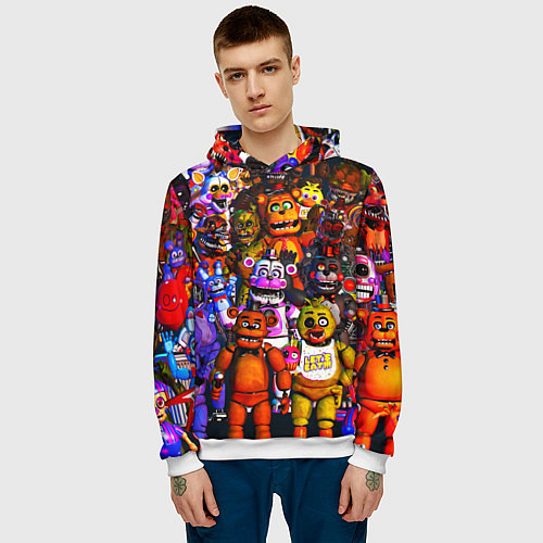 Мужская толстовка Fnaf UCN / 3D-Белый – фото 3