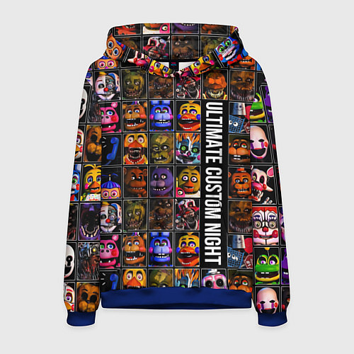 Мужская толстовка Ultimate Custom Night FNAF / 3D-Синий – фото 1