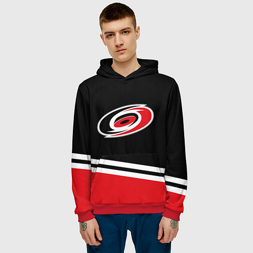 Мужская толстовка Carolina Hurricanes , Каролина Харрикейнз / 3D-Красный – фото 3