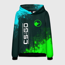 Толстовка-худи мужская CS:GO Краска, цвет: 3D-черный