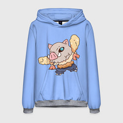 Толстовка-худи мужская Inosuke and shrimp, цвет: 3D-меланж