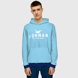 Толстовка-худи мужская Узор Sky Blue Jorman Air Dope Street Market, цвет: 3D-синий — фото 2