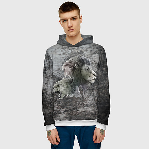 Мужская толстовка Pride! / 3D-Белый – фото 3