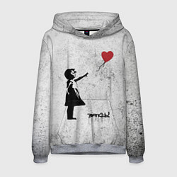 Толстовка-худи мужская Бэнкси Всегда есть надежда There is Always Hope Ba, цвет: 3D-меланж