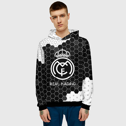 Мужская толстовка REAL MADRID Real Madrid Графика / 3D-Черный – фото 3