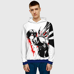 Толстовка-худи мужская ТОУКА TOKYO GHOUL, цвет: 3D-синий — фото 2