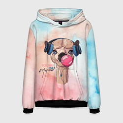 Толстовка-худи мужская Young musical, цвет: 3D-черный