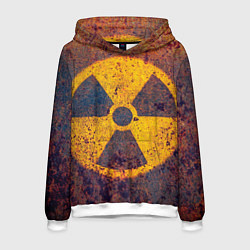 Толстовка-худи мужская Радиактивно!, цвет: 3D-белый