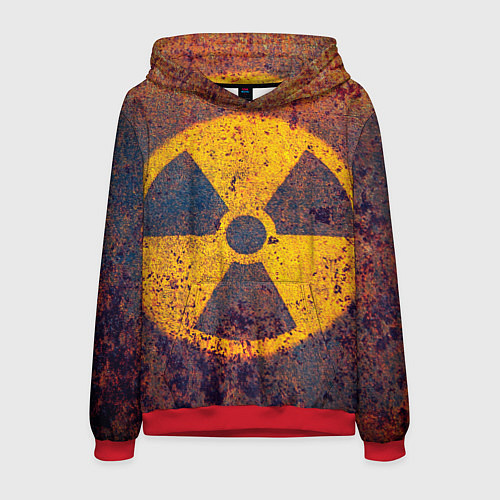 Мужская толстовка Радиактивно! / 3D-Красный – фото 1