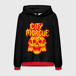Толстовка-худи мужская ZillaKami x SosMula City Morgue Черепа, цвет: 3D-красный