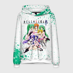 Толстовка-худи мужская Когда плачут цикады: Карма, персонажи, цвет: 3D-белый