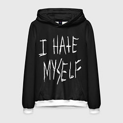 Толстовка-худи мужская True Ghoul Rough Inscription, цвет: 3D-белый