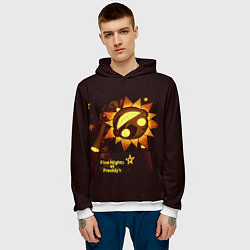 Толстовка-худи мужская Five Nights at Freddys Security Breach - Воспитате, цвет: 3D-белый — фото 2