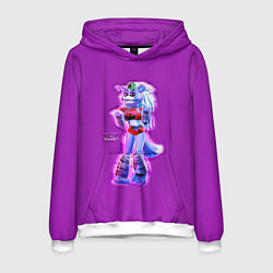 Толстовка-худи мужская Five Nights at Freddys: Security Breach Волчица Ро, цвет: 3D-белый