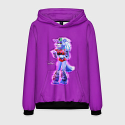 Толстовка-худи мужская Five Nights at Freddys: Security Breach Волчица Ро, цвет: 3D-черный