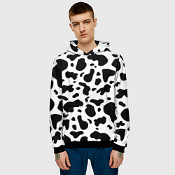 Толстовка-худи мужская БУРЕНКА ПАТТЕРН, цвет: 3D-черный — фото 2