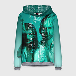 Толстовка-худи мужская Placebo - turquoise, цвет: 3D-меланж