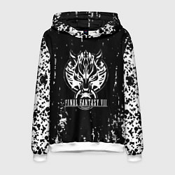 Толстовка-худи мужская Final Fantasy VII Remake, цвет: 3D-белый